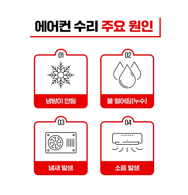 수리 주요 원인 안내